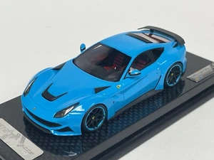 1/43 AB Models Ferrari F12 Berlinetta N-Largo Novitec Rosso in Gloss Baby Blue - Picture 1 of 10