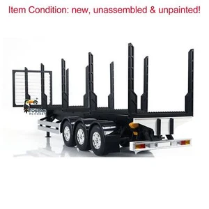 TOUCANRC RC 1/14 Modelo 3 Ejes Madera Camión Poste Tractor Plataforma KIT Semirremolque - Imagen 1 de 18