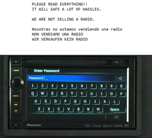 RIMOZIONE PASSWORD PER PIONEER AVIC-X920BT AVIC-X930BT AVIC-X9310BT AVIC-X940BT - Foto 1 di 2