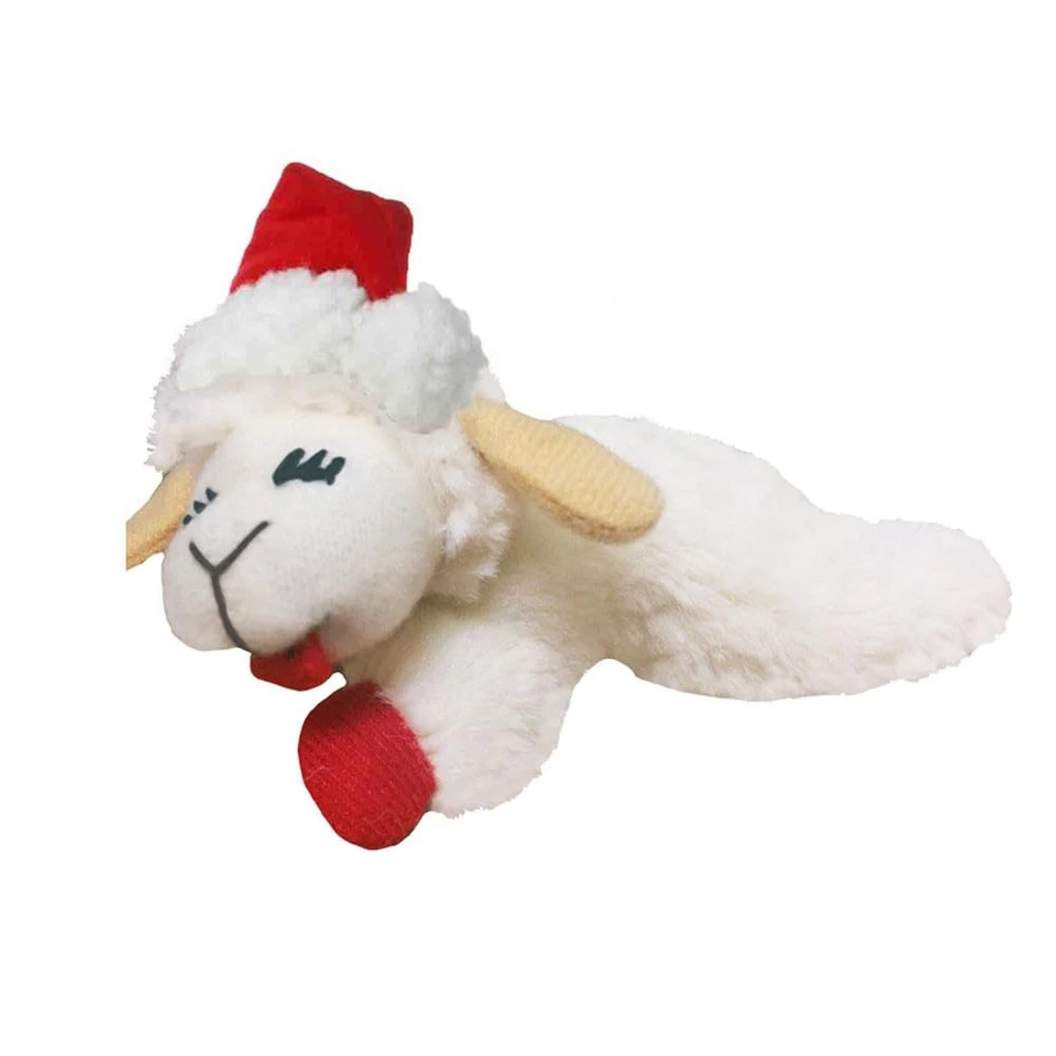 MULTIPET Holiday Lamb Chop Cat Toy 4" - Image 1 of 1