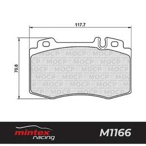 Pastillas de freno de alto rendimiento Mintex Racing MDB2064 M1166 - Imagen 1 de 1