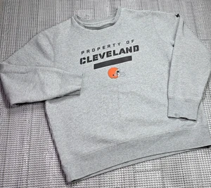 Cleveland Browns NFL Gray Nike Crewneck Sweatshirt Mens 2XL Heavyweight - Picture 1 of 14