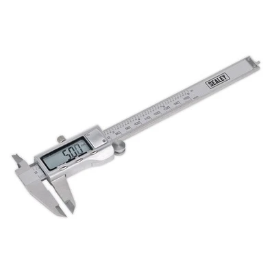 Sealey Digital Vernier Caliper 0-150mm(0-6") Stainless Steel AK9621EV - Image 1 of 3