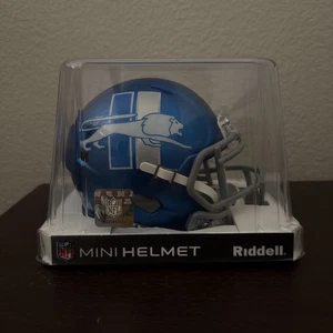 Detroit Lions Speed Mini Helmet Riddell NFL Licensed BLUE ALTERNATE New! - Picture 1 of 5