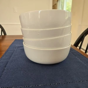 Pottery Barn Mason Cereal Soup Salad Bowls True White Set Of 4 NIB - Picture 1 of 6