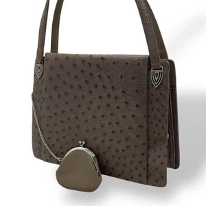 Ostrich Leather Tote Bag Authentic - Picture 1 of 11