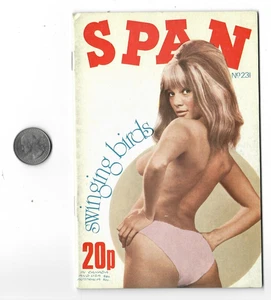 Vintage & Scarce British Men's Pocket Magazine SPAN #231 Nov. 1973 Hose & Garter - Imagen 1 de 4