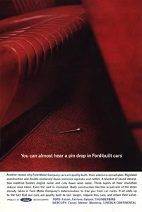 1962 Ford: Pin Drop Vintage Print Ad - Picture 1 of 1