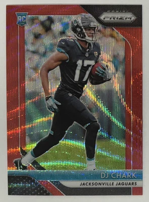DJ Chark Jr. 2018 Panini Prizm Prizm Red Wave #223 #/149 - Jacksonville Jaguars - Image 1 of 2