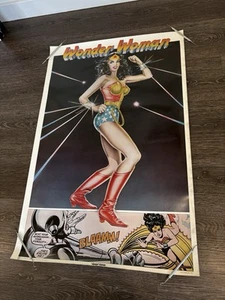 Vintage Original Wonder Woman Poster 23"x35" by Thought Factory 1977 DC Comics - Bild 1 von 9