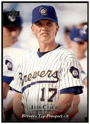 1995 Upper Deck Minor League #182 Jim Cole - Image 1 of 2