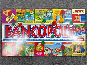 Vintage 2004 Bancopoly Guatemaltekisches Monopolyspiel Metta Spanisch offene Box unbenutzt OOP - Bild 1 von 16