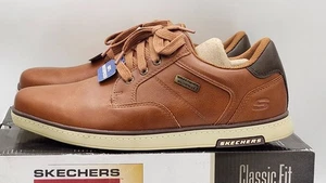 Größe 8 – Skechers Haney-Ritter wasserdichter Freizeitschuh für Herren – braun 210948/Stollen - Bild 1 von 9