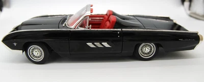 Anson 1963 Ford Thunderbird T-Bird Black Convertible 1:18 Metal Diecast  Car - Image 1 of 4