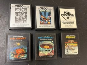 Atari 7800  Mario Bros. - Joust MORE Vintage Game Lot of 6 Games 1980s