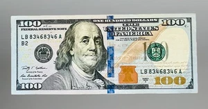2009A $100 Bill Fancy Serial Number- Repeater 8346 8346 - Picture 1 of 3