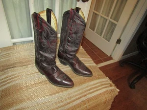 Dan Post Western Cowgirl Boots Oxblood Women's 7 M Burgundy Leather DPP2524 - Picture 1 of 11