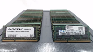 LOT 50 SAMSUNG A-TECH 4GB 2Rx8 DDR3 PC3-10600 1333MHz NON ECC LAPTOP MEMORY RAM - Afbeelding 1 van 1