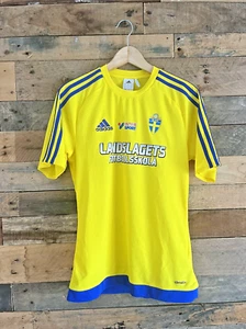SWEDEN NATIONAL TEAM HOME SVFF TRAINING TOP 2017-18 FOOTBALL SHIRT SIZE S MENS - Picture 1 of 16