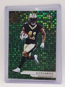 2024 Donruss Elite #46 Alvin Kamara Green Disco Saints - Bild 1 von 3