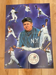 NEW YORK YANKEES POSTER - 50 YEARS OF ALL-STARS (1933-1983) - ROBERT SIMON - Picture 1 of 5