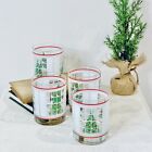 Waechtersbach Lowball Glasses Christmas Tree in Window Set of 4 Old Fashioned 4”
