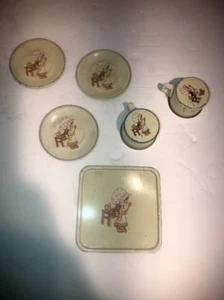 vintage Metal Pretend play dishes holly hobbie 6 piece Vintage - Picture 1 of 8