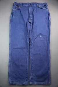 Pantalones de mezclilla vintage para hombre Dickies con cremallera 5 bolsillos lavados medianos talla 40x30 (MSR 37x28) - Imagen 1 de 9