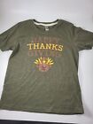 Happy Thanksgiving Turkey T-shirt Youth Size LARGE Instant Message Brand 