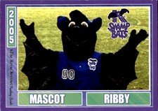 2005 Keene Swamp Bats Team Issue #1 Ribby MASCOT - NM Baseball Card