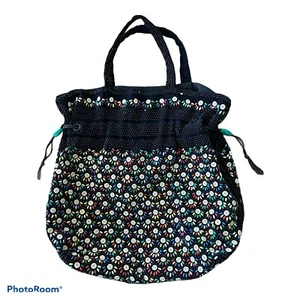 Vintage Beaded Plastic Ball Tote Poppy Bag Hobo Handbag Purse Green Red Blue - Picture 1 of 12