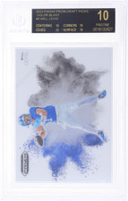 2023 Panini Prizm Draft Picks #3 Will Levis Color Blast BGS 10 Black Label