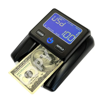 KHIPPUS Counterfeit Bill Detector for USD Portable Rechargeable Battery Included