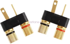 2PC pasuje do złącza wtykowe Pioneer głośnika Banana Jack SX-626 727 820 828 990 6000 - Zdjęcie 1 z 8