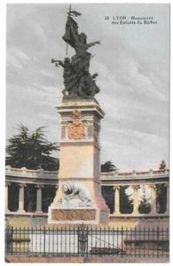 LYON (69) Monument des enfants du Rhône CPA écrite colorisée ~1910 - Picture 1 of 2