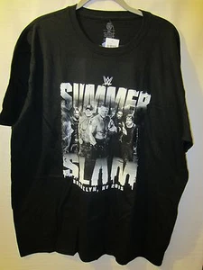 2015 WWE BLACK SUMMERSLAM T- SHIRT NWT SIZE XL - Picture 1 of 6