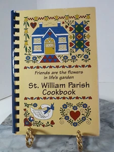 Vintage St. William Parish Cookbook Thompson Falls, Montana - Picture 1 of 14