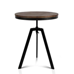 Artiss Bar Table Vintage Dining Retro Industrial Metal Wooden Café Coffee - Picture 1 of 7