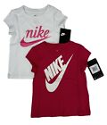 Nike Logo Toddlers Girl's T-Shirt, 2T, (Pink or White)