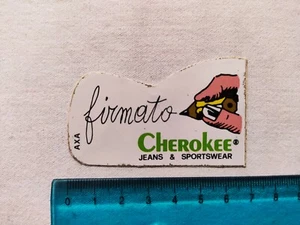 Cherokee Jeans Sportswear Signed Adhesive Years 80 80s Old Sticker Vintage - Picture 1 of 1