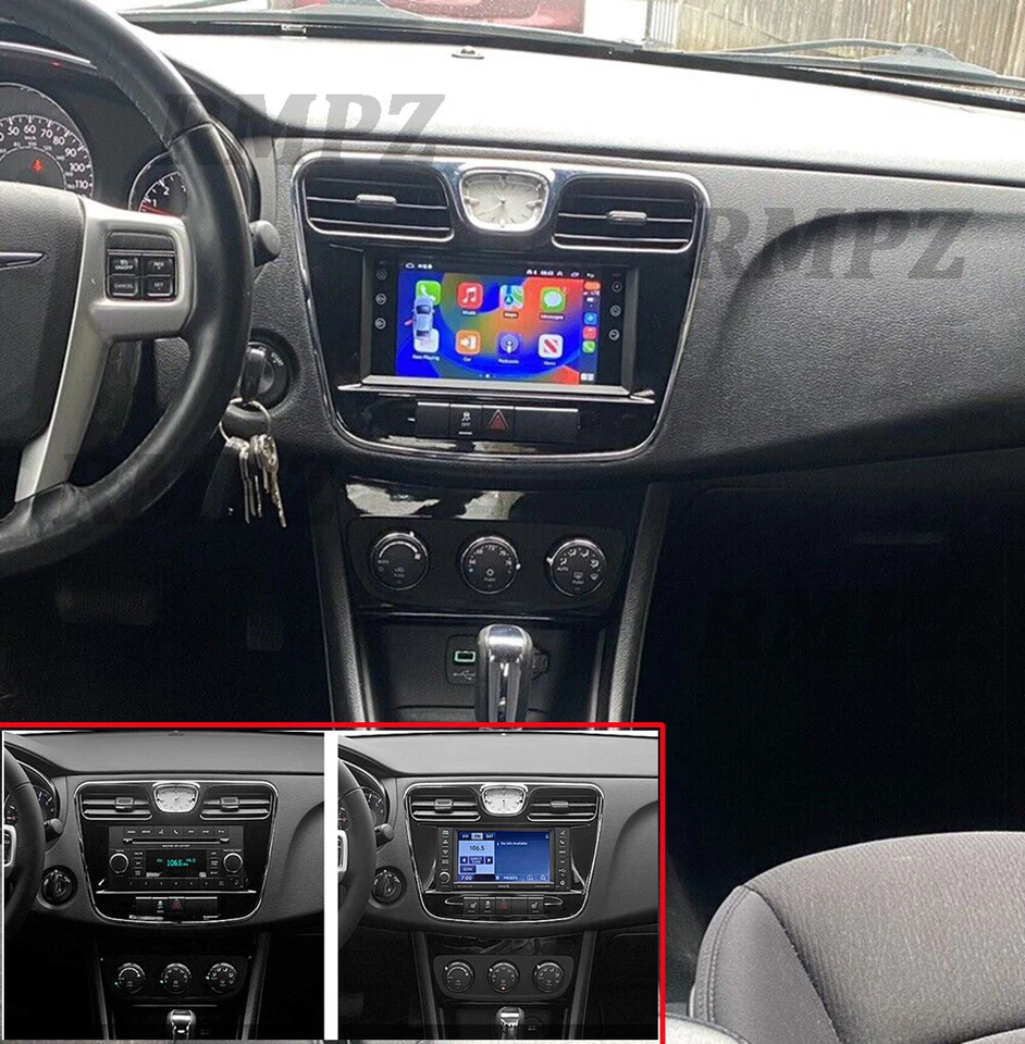 Android 13.0 Wifi CarPlay Car Stereo Radio GPS For 2008-2013 Chrysler 200 300  - Изображение 1 из 4