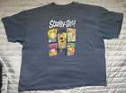 Scooby-Doo Shaggy Daphne Velma Fred Retro 4XL Grey Graphic T Shirt