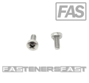 (50) M3-0.5 x 6 Stainless Steel Phillips Pan Head Machine Screw DIN7985 A2 M3x6 - Picture 1 of 5