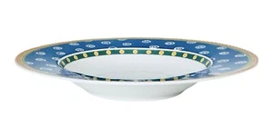 VTG Villeroy & Boch TWIST CLEA Blue Yellow 9.5” Large Rimmed Soup Bowl(s) VGC - Picture 1 of 7