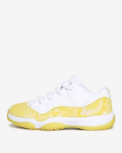 Nike Air Jordan Retro 11 Bajo WMNS Amarillo Piel de Serpiente W Tour AH7860-107 Mujer - Imagen 1 de 5