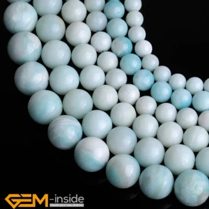 4mm 6mm 8mm 10mm Natural Amazonite Gemstone Round Beads For Jewelry Making 15" - Picture 1 of 85