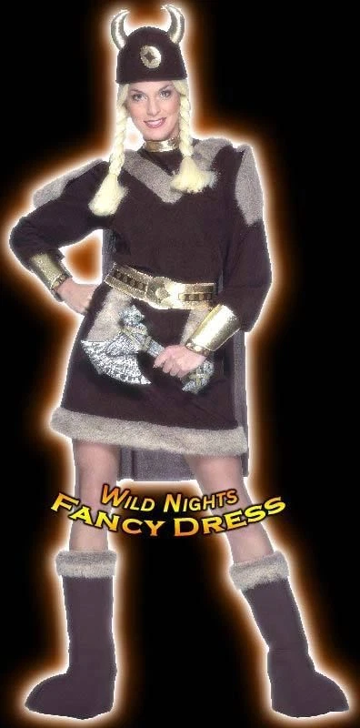 Disfraz de dama vikinga de lujo Foto 1 de 1