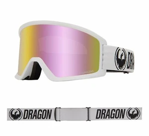 DRAGON MASCHERA SNOWBOARD DX3 OTG WHITE LENTE LUMALENS ROSA IONIZED - Imagen 1 de 3