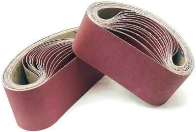 SATC 20PCS 3" x 21" Sanding Belts 40 60 80 120 150 240 400 Grit Belt Sander Sandpaper
