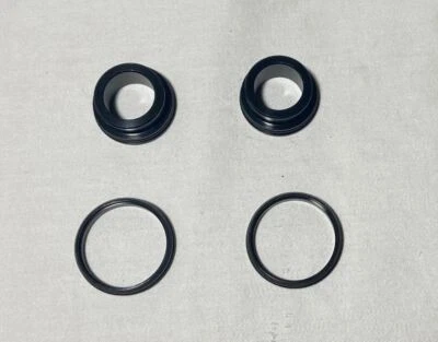 Novatec D771SB 15mm Threaded Front End Caps (Color = Black) Front Hub Caps - Image 1 of 4